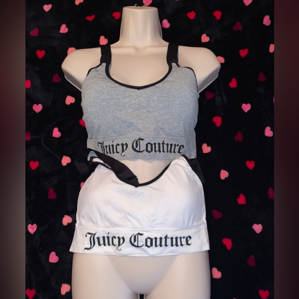 Juicy couture woman's sports Bra Set of 2 sz Large New